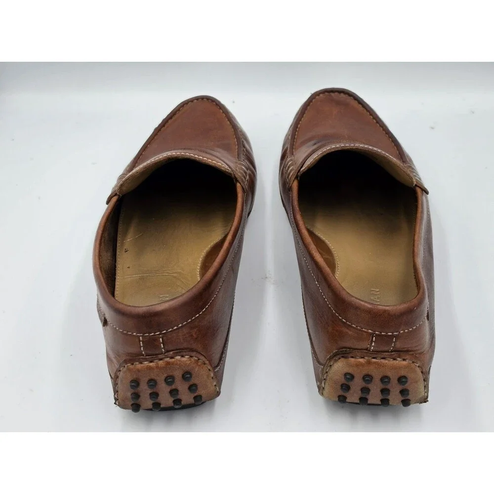 Cole Haan Men's Brown Leather Driving Penny Loafers Moccasins Shoes Size 11.5